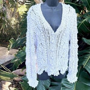 Marna, crochet designs, handmade, Irish crochet lace cardigan